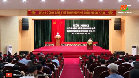 Sơ kết giữa nhiệm kỳ thực hiện Nghị quyết Đại hội Đảng bộ huyện Kim Sơn lần thứ XXIV