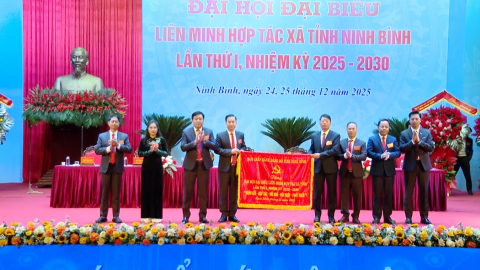 Đại hội Li&ecirc;n minh Hợp t&aacute;c x&atilde; tỉnh Ninh B&igrave;nh lần thứ I, nhiệm kỳ 2025-2030