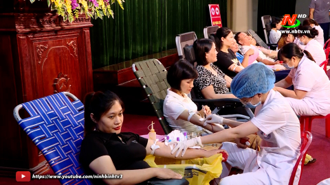 Ng&agrave;y hội hiến m&aacute;u t&igrave;nh nguyện huyện Y&ecirc;n Kh&aacute;nh đợt 1 năm 2024