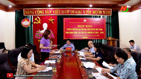 Họp b&aacute;o tuy&ecirc;n truyền Đại hội đại biểu MTTQ Việt Nam tỉnh, nhiệm kỳ 2024 - 2029