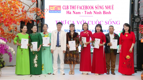 C&acirc;u lạc bộ thơ Facebook S&ocirc;ng Nhuệ  kết nạp hội vi&ecirc;n