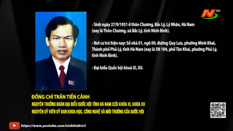 Th&ocirc;ng b&aacute;o tin buồn: Đồng ch&iacute; Trần Tiến Cảnh, nguy&ecirc;n Trưởng Đo&agrave;n đại biểu Quốc hội tỉnh H&agrave; Nam (cũ) kh&oacute;a XI, kh&oacute;a XII từ trần