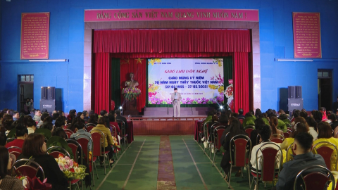 Giao lưu văn nghệ ch&agrave;o mừng kỷ niệm 70 năm Ng&agrave;y Thầy thuốc Việt Nam