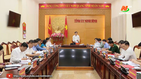 Hội nghị Ban thường vụ Tỉnh ủy ng&agrave;y 18/04/2023