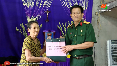 Hội CCB tỉnh thăm, tặng qu&agrave; nh&acirc;n kỷ niệm 75 năm Ng&agrave;y Thương binh, Liệt sỹ