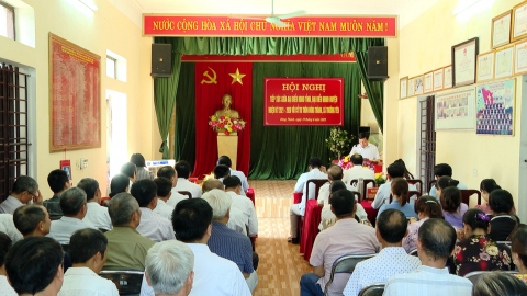 Đại biểu HĐND tỉnh tiếp x&uacute;c cử tri x&atilde; Trường Y&ecirc;n