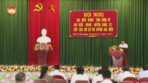Đại biểu HĐND tỉnh tiếp x&uacute;c cử tri huyện Gia Viễn