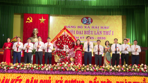 Đại hội đại biểu Đảng bộ x&atilde; Hải Hậu nhiệm kỳ 2025-2030