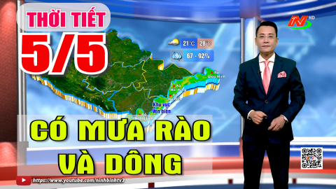  Dự b&aacute;o thời tiết đ&ecirc;m 04/5, ng&agrave;y 05/5 | C&oacute; mưa r&agrave;o v&agrave; d&ocirc;ng.
