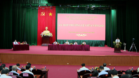 Ng&agrave;y l&agrave;m việc thứ 2, Kỳ họp thường lệ giữa năm 2026, HĐND tỉnh kh&oacute;a XVI, nhiệm kỳ 2026-2031