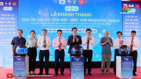 Kh&aacute;nh th&agrave;nh Dự &aacute;n Thiết lập Trang trại th&ocirc;ng minh v&agrave; n&acirc;ng cao chuỗi gi&aacute; trị chăn nu&ocirc;i lợn