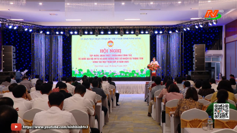 Hội nghị tập huấn, qu&aacute;n triệt, triển khai c&ocirc;ng t&aacute;c tổ chức Đại hội MTTQ nhiệm kỳ 2025 - 2030