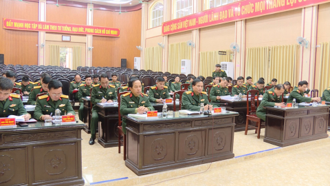 Bộ CHQS tỉnh triển khai nhiệm vụ c&ocirc;ng t&aacute;c Đảng, c&ocirc;ng t&aacute;c ch&iacute;nh trị