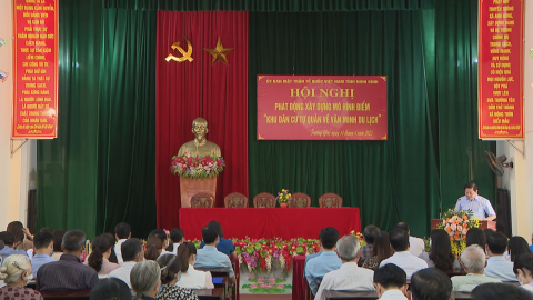 X&acirc;y dựng m&ocirc; h&igrave;nh " Khu d&acirc;n cư tự quản về văn minh du lịch "