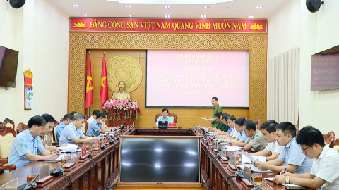 Giao ban c&ocirc;ng t&aacute;c nội ch&iacute;nh, PCTN, l&atilde;ng ph&iacute;, ti&ecirc;u cực v&agrave; cải c&aacute;ch tư ph&aacute;p 