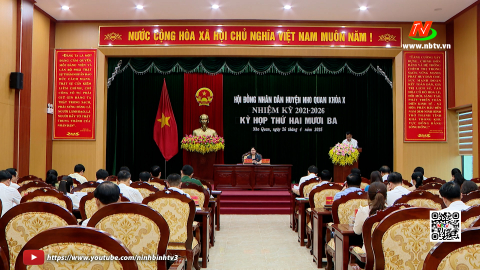 Kỳ họp thứ 23, HĐND huyện Nho Quan kh&oacute;a X