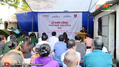 Khởi c&ocirc;ng x&acirc;y dựng nh&agrave; t&igrave;nh nghĩa 100 đồng tại x&atilde; Ninh Tiến