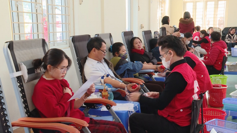Kim Sơn ra qu&acirc;n hiến m&aacute;u t&igrave;nh nguyện đợt 1 năm 2025