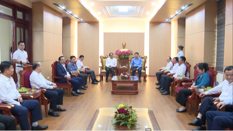 Đo&agrave;n c&ocirc;ng t&aacute;c của Tỉnh Th&aacute;i Nguy&ecirc;n thăm v&agrave; l&agrave;m việc tại UBND Tỉnh Ninh B&igrave;nh