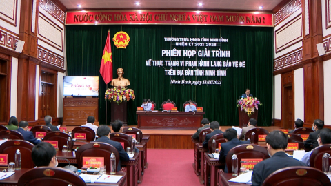 Phi&ecirc;n giải tr&igrave;nh về thực trạng vi phạm h&agrave;nh lang bảo vệ đ&ecirc;