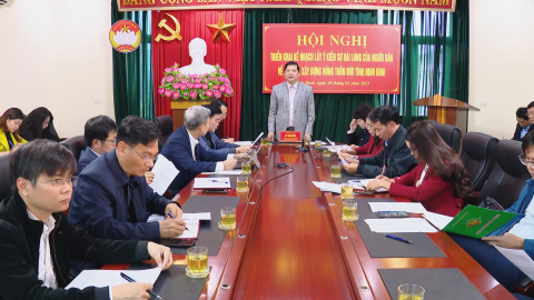 Triển khai lấy &yacute; kiến sự h&agrave;i l&ograve;ng của người d&acirc;n về x&acirc;y dựng n&ocirc;ng th&ocirc;n mới của tỉnh
