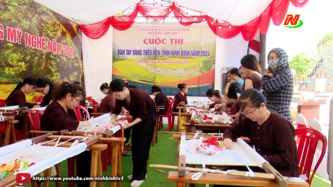 Sở C&ocirc;ng Thương tổ chức Cuộc thi: "B&agrave;n tay v&agrave;ng Th&ecirc;u ren" năm 2024