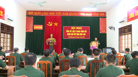 Ban CHQS huyện Y&ecirc;n Kh&aacute;nh tổng kết thực hiện luật sỹ quan