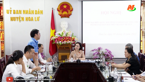 Khảo s&aacute;t thi h&agrave;nh Luật Đất đai 2013 tại Hoa Lư