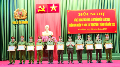 C&ocirc;ng an tỉnh tổ chức hội nghị sơ kết c&ocirc;ng t&aacute;c 6 th&aacute;ng đầu năm 2023