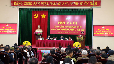 Tiếp x&uacute;c giữa cử tri với người ứng cử đại biểu Quốc hội c&aacute;c phường Nam Hoa Lư, Đ&ocirc;ng Hoa Lư