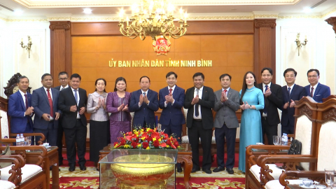 Đo&agrave;n đại biểu Vương quốc Campuchia thăm v&agrave; l&agrave;m việc tại tỉnh