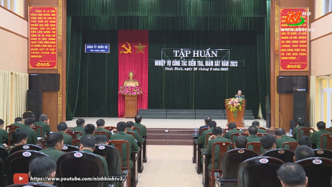 Đảng ủy qu&acirc;n sự tỉnh tập huấn c&ocirc;ng t&aacute;c kiểm tra, gi&aacute;m s&aacute;t