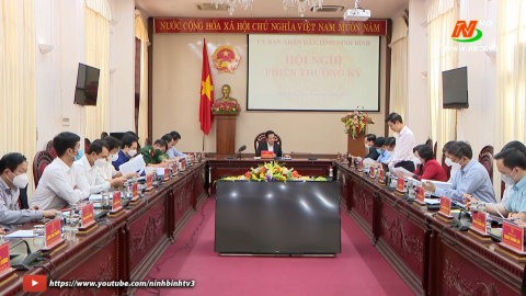 Hội nghị UBND tỉnh phi&ecirc;n thường kỳ đ&aacute;nh gi&aacute; t&igrave;nh h&igrave;nh KT-XH qu&yacute; I