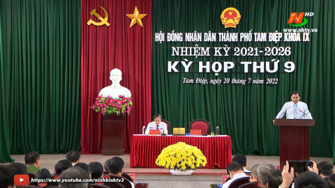 Kỳ họp thứ 9, HĐND th&agrave;nh phố Tam Điệp kh&oacute;a IX