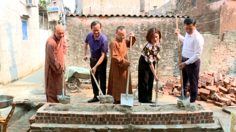 Khởi c&ocirc;ng x&acirc;y dựng nh&agrave; Đại đo&agrave;n kết tại x&atilde; Ninh Giang