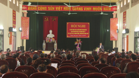 Đại biểu Quốc hội, đại biểu HĐND tỉnh tiếp x&uacute;c cử tri tại x&atilde; Kh&aacute;nh Cường, huyện Y&ecirc;n Kh&aacute;nh