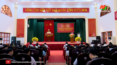 Huyện ủy Nho Quan triển khai nhiệm vụ 6 th&aacute;ng cuối năm