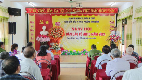 Ng&agrave;y hội to&agrave;n d&acirc;n bảo vệ ANTQ tại phường Nam B&igrave;nh