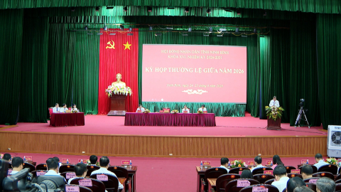 Bế mạc Kỳ họp thường lệ giữa năm 2026, HĐND tỉnh kho&aacute; XVI