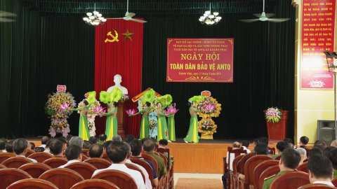 Ng&agrave;y hội to&agrave;n d&acirc;n bảo vệ ANTQ tại x&atilde; Kh&aacute;nh Nhạc