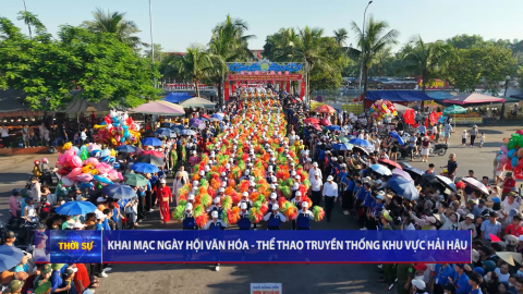 Khai mạc Ng&agrave;y hội Văn h&oacute;a - Thể thao truyền thống khu vực Hải Hậu