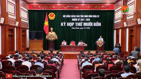 Kỳ họp thứ 14, HĐND tỉnh Ninh B&igrave;nh kh&oacute;a XV
