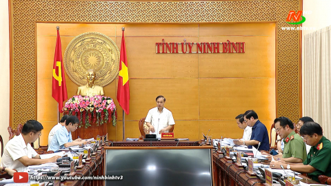 Hội nghị Ban Thường vụ Tỉnh ủy ng&agrave;y 24/08/2022