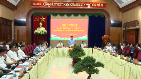 Hội nghị Ban Thường vụ tỉnh ủy H&agrave; Nam, Ninh B&igrave;nh, Nam Định