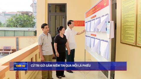 Cử tri gửi gắm niềm tin qua mỗi l&aacute; phiếu