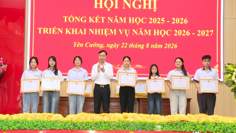 X&atilde; Y&ecirc;n Cường tổng kết năm học 2025 - 2026