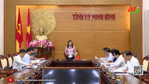 Thảo luận về dự thảo Văn kiện v&agrave; Chương tr&igrave;nh h&agrave;nh động thực hiện Nghị quyết ĐH Đảng bộ tỉnh