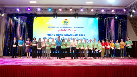C&ocirc;ng đo&agrave;n c&aacute;c khu c&ocirc;ng nghiệp tỉnh ph&aacute;t động Th&aacute;ng C&ocirc;ng nh&acirc;n năm 2025