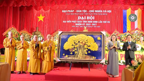 Đại hội đại biểu Phật gi&aacute;o tỉnh Ninh B&igrave;nh lần thứ VII, nhiệm kỳ 2022 - 2027