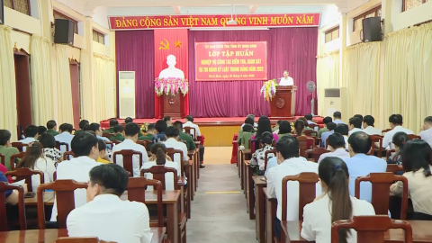 Tập huấn nghiệp vụ kiểm tra, gi&aacute;m s&aacute;t v&agrave; thi h&agrave;nh kỷ luật Đảng